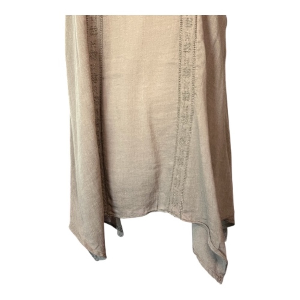 🆕 NWOT Sonoma women’s brown embroidered tank top | size L - Picture 3 of 11